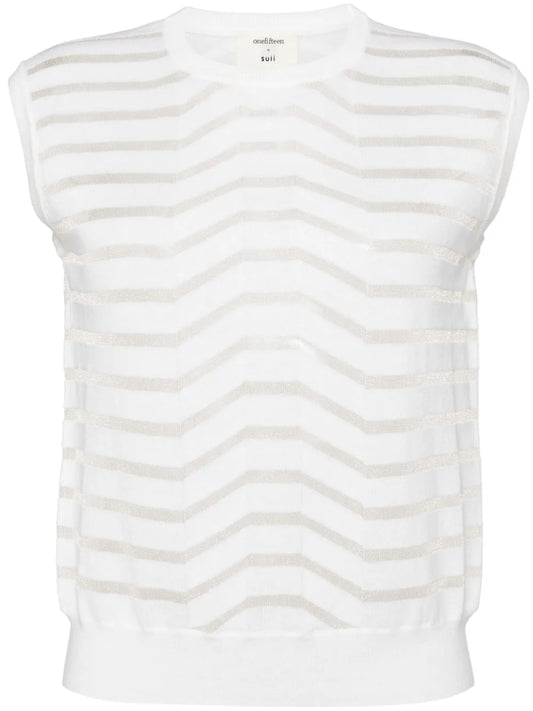 Striped Knitted Vest