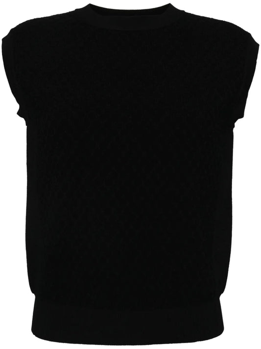 Sleeveless Knitted Top