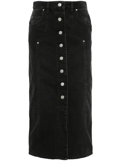 Vandy Denim Midi Skirt