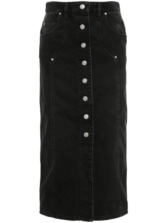 Vandy Denim Midi Skirt