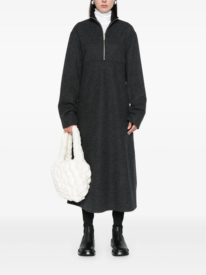Virgin Wool Midi Dress