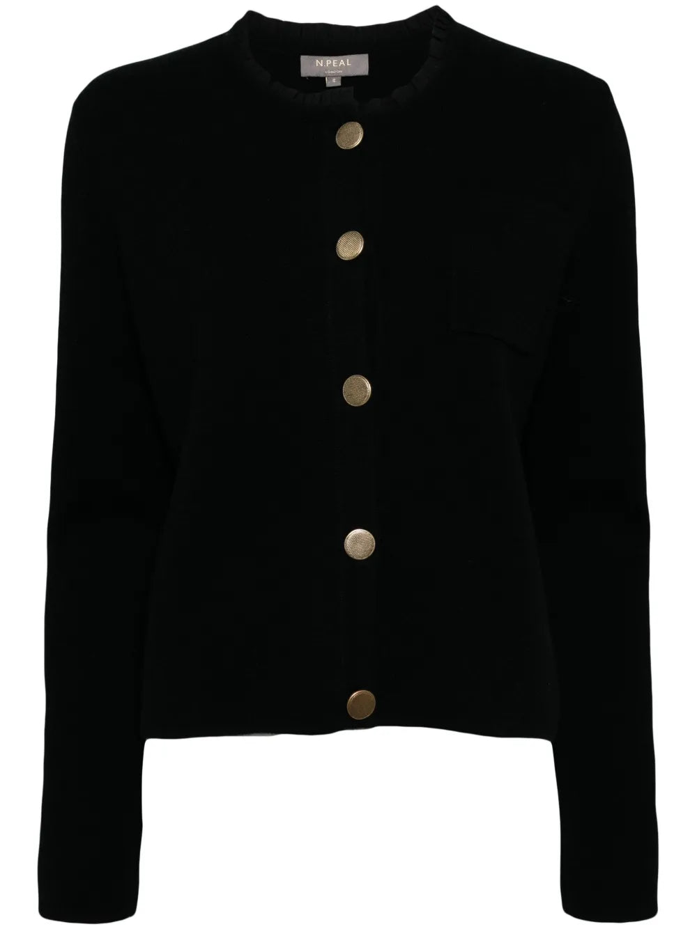 Round-Neck Cashmere Cardigan