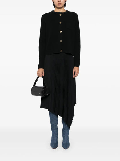 Round-Neck Cashmere Cardigan