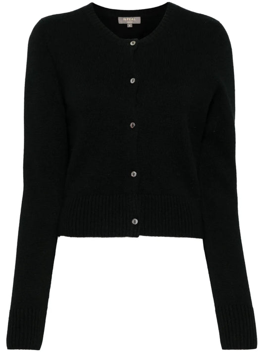 Long-Sleeve Cashmere Cardigan