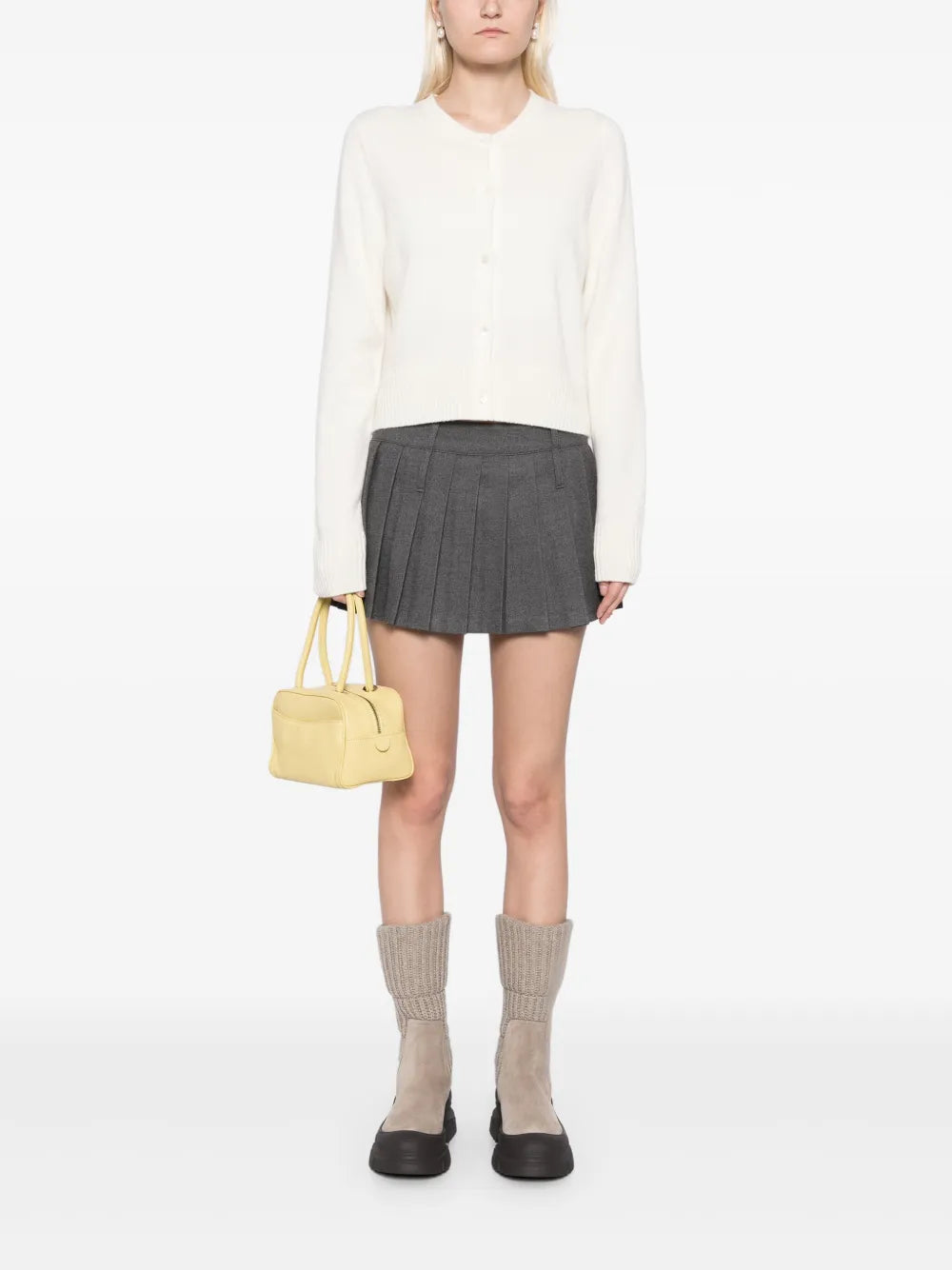 Round-Neck Cashmere Cardigan
