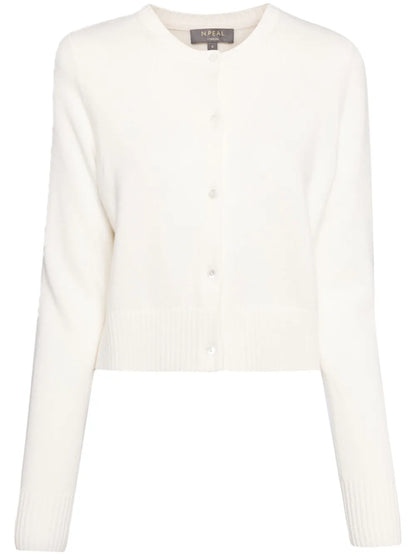 Round-Neck Cashmere Cardigan
