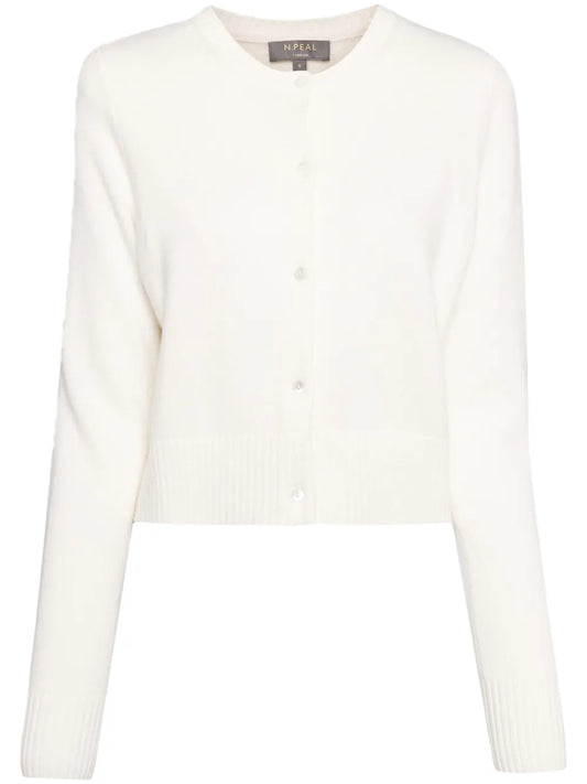 Round-Neck Cashmere Cardigan