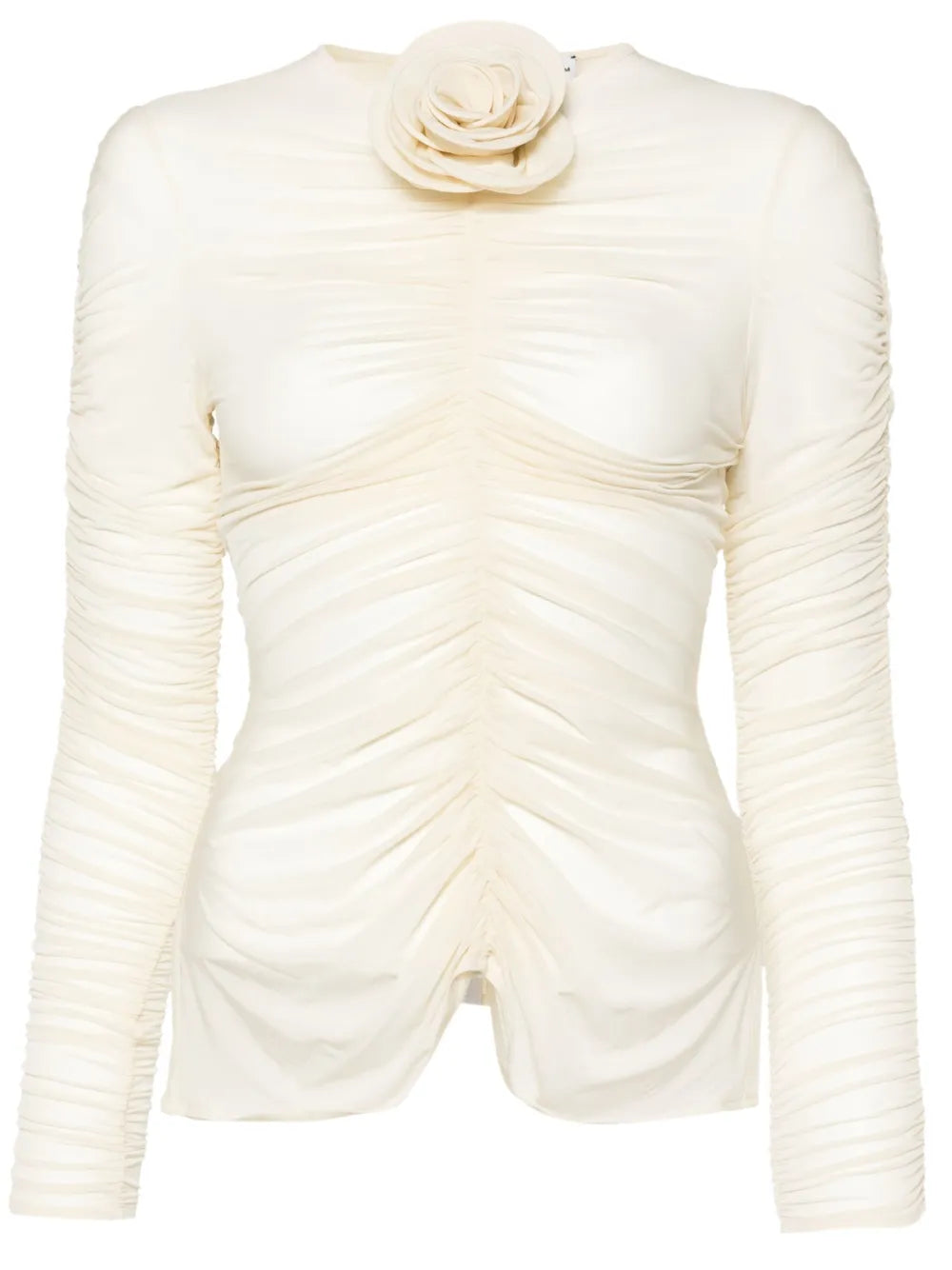 Floral-Appliqué Top