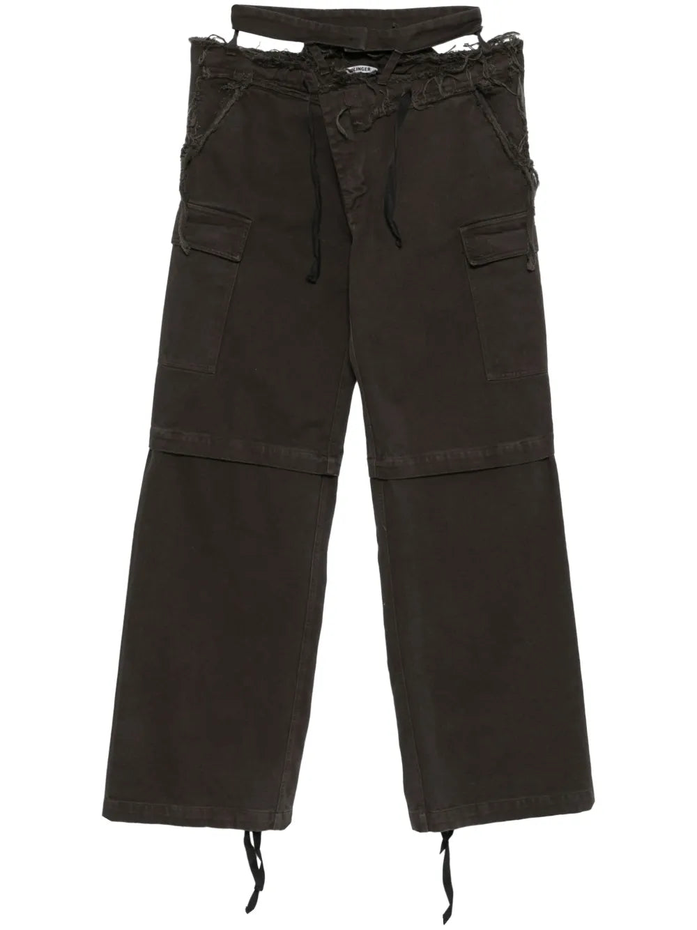 Wide-Leg Cargo Trousers