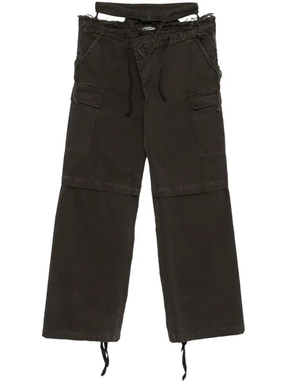 Wide-Leg Cargo Trousers