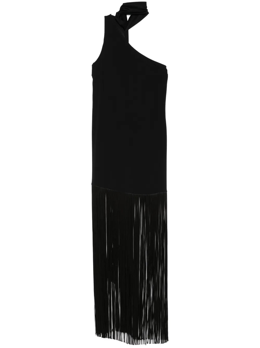 Asymmetric Fringed Dress