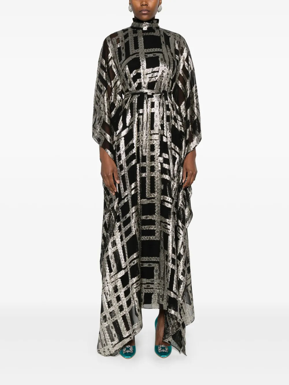 Checked Maxi Dress