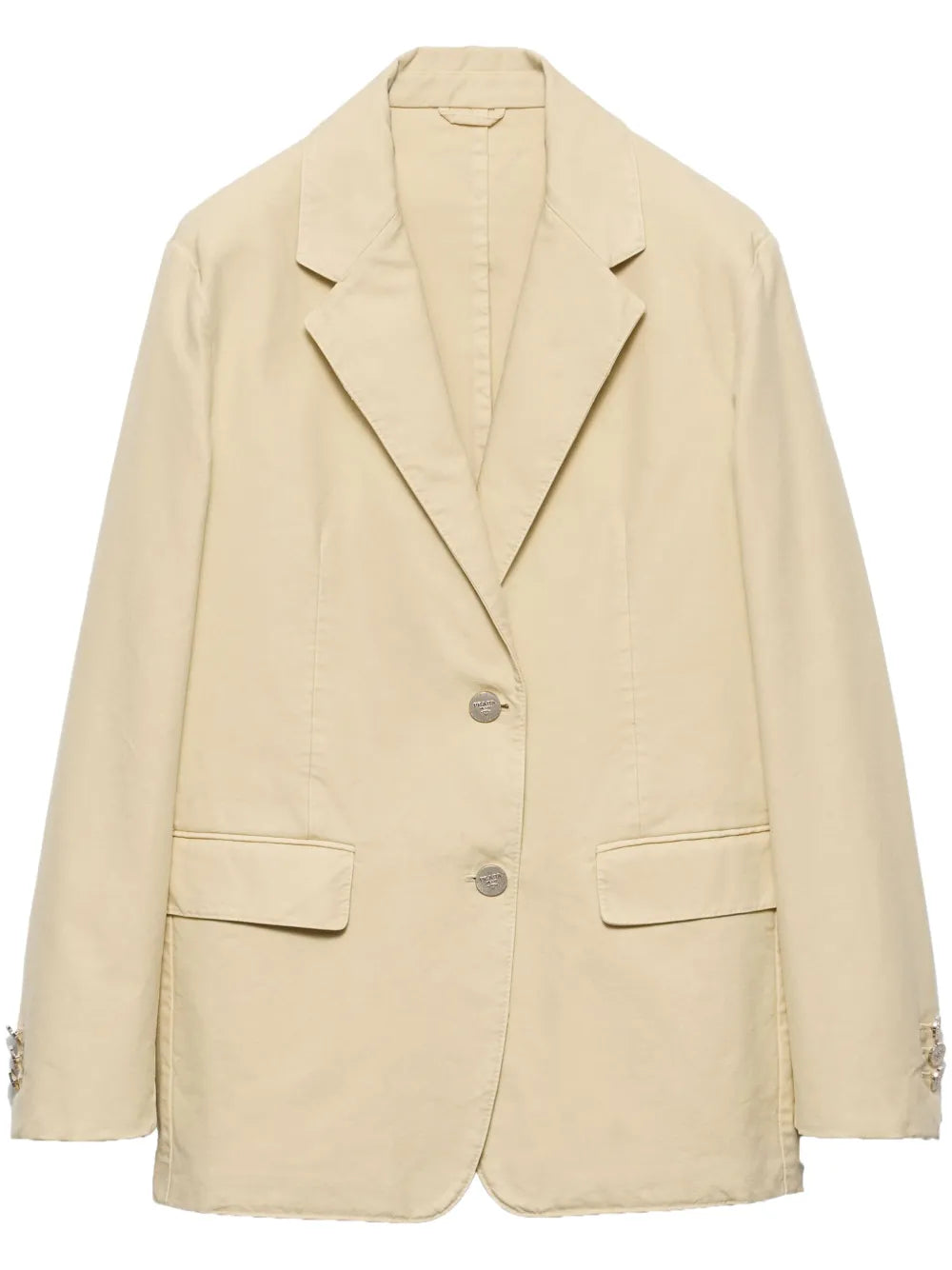 Single-Breasted Old Canvas Blazer