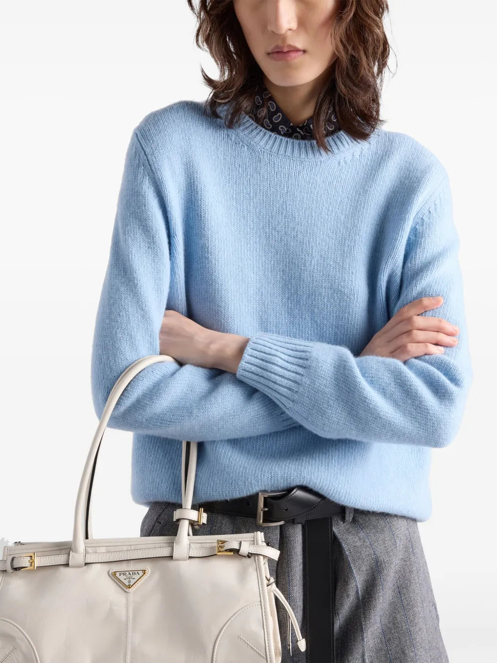 Wool And Cashmere Crew-Neck Sweater