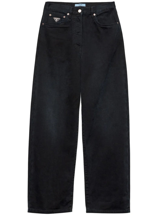 Wide-Leg Selvedge Jeans