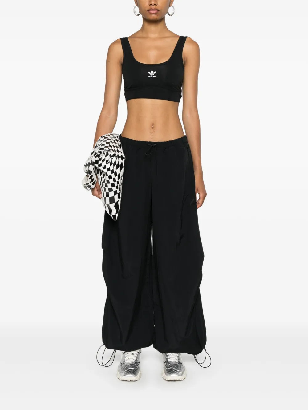Trefoil-Logo Crop Top