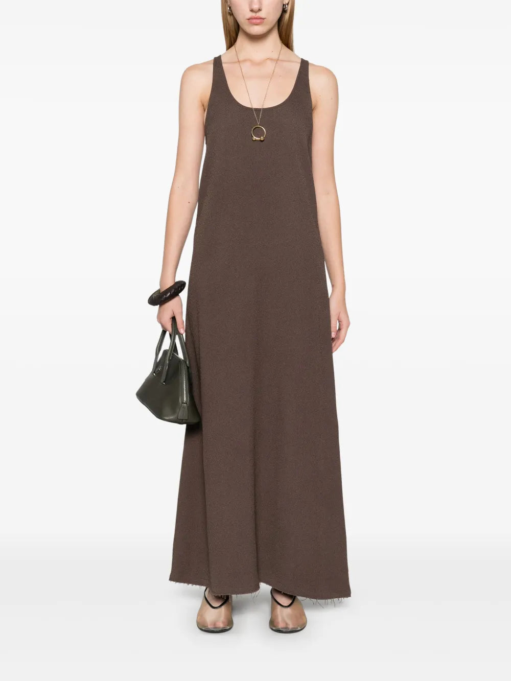 Scoop-Neck Maxi Dress