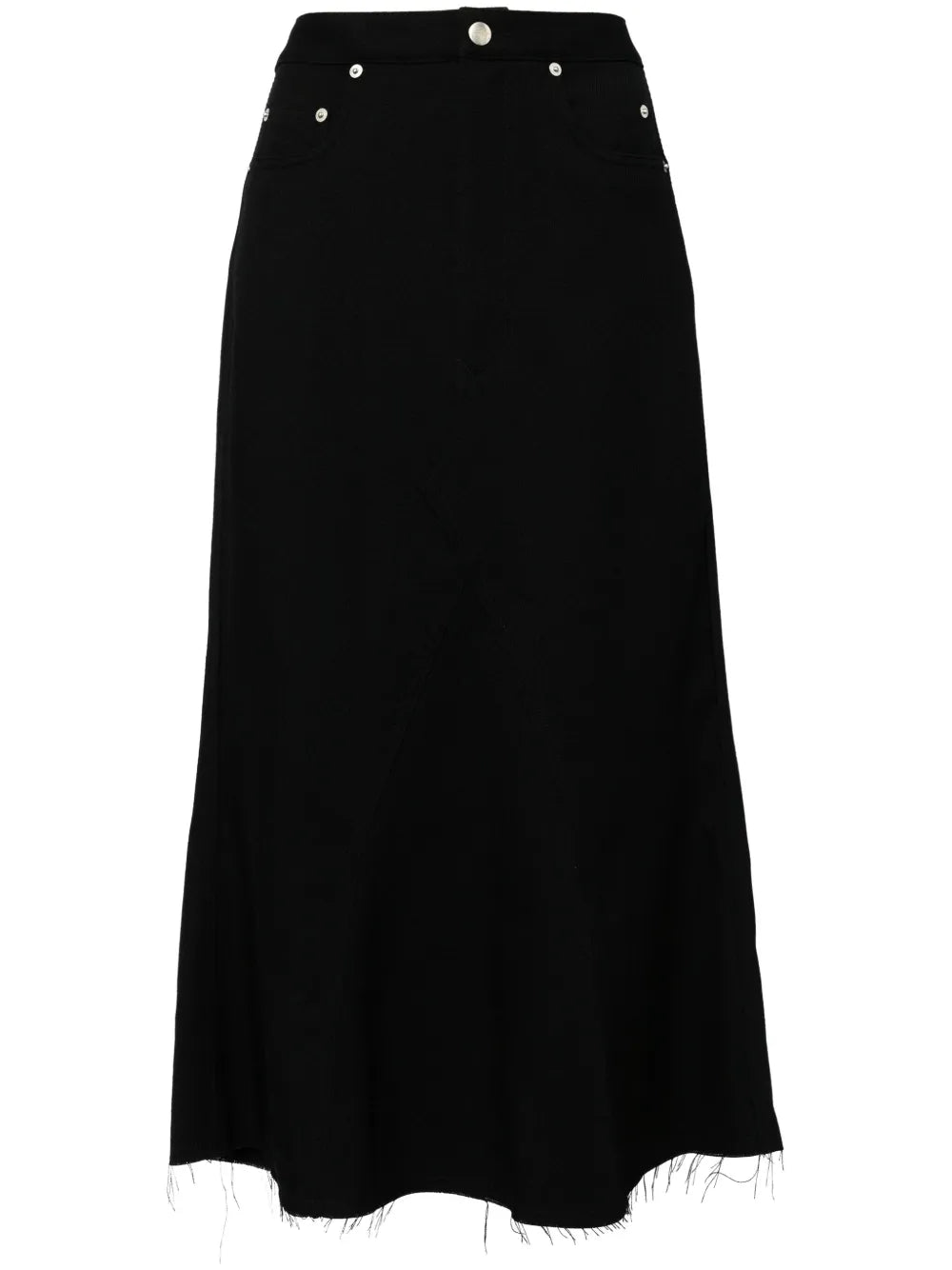 Frayed-Edge Skirt