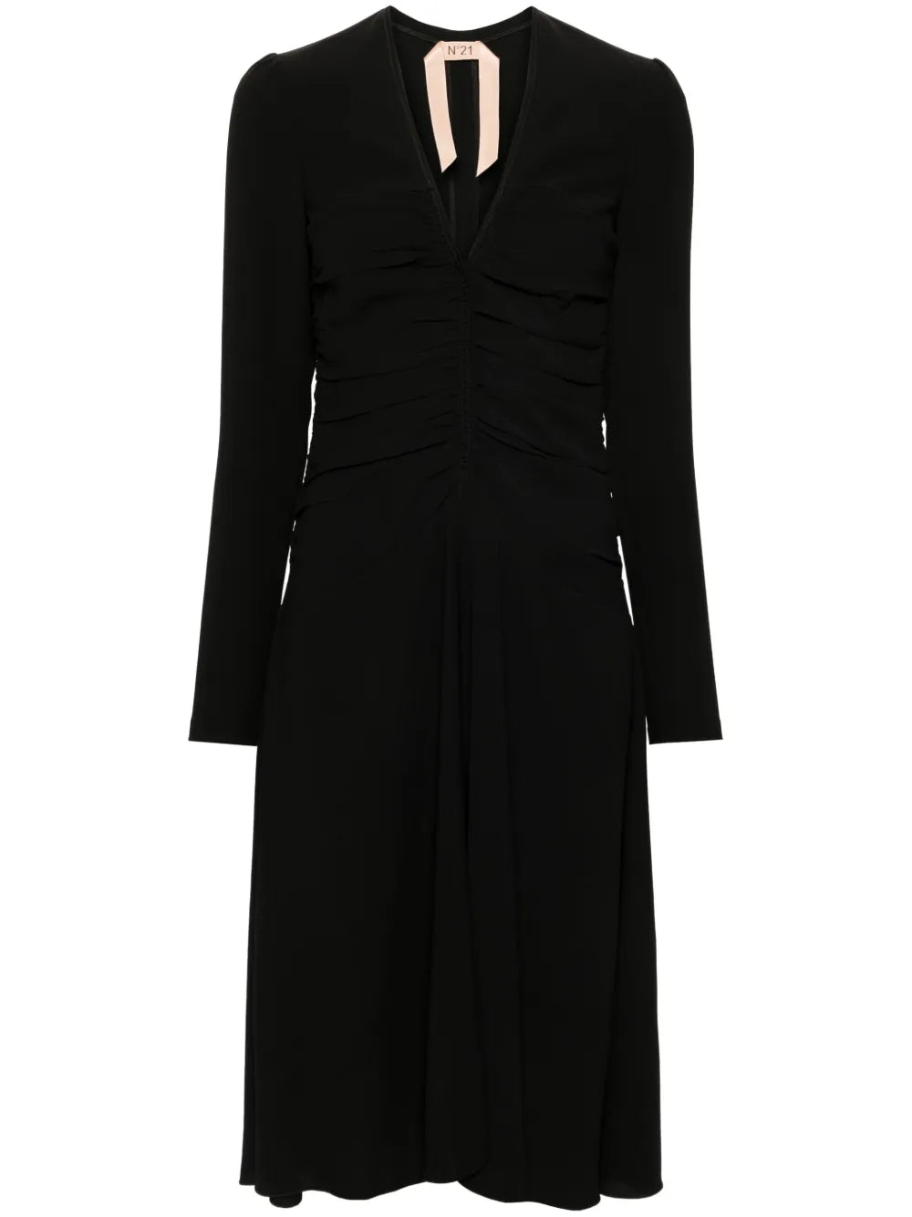 Draped Midi Dress