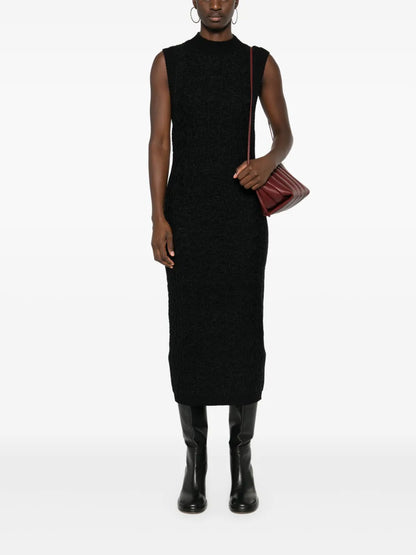 Logo-Plaque Midi Dress