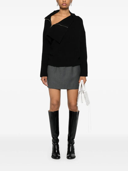 Ribbed-Knit Sweater