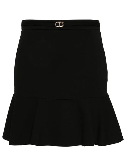 Oval T Waist Strap Mini Skirt