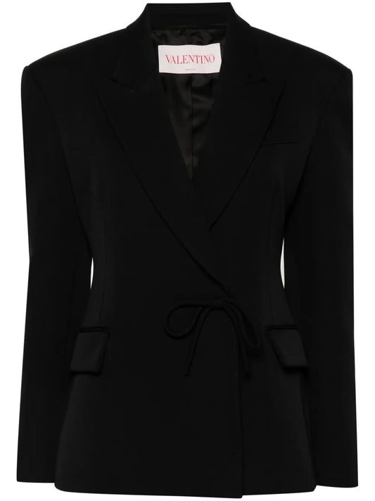 Bow-Embellished Blazer