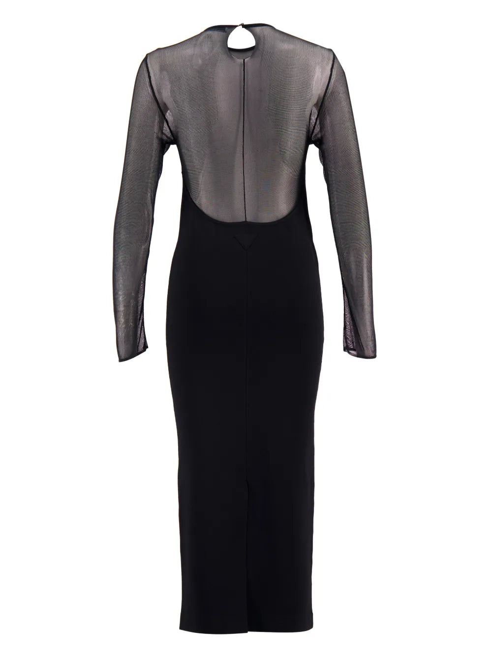 Semi-Sheer Midi Dress