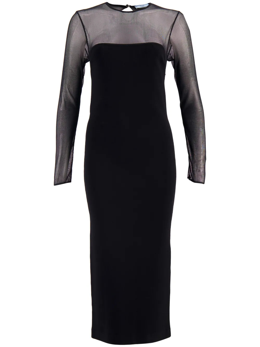 Semi-Sheer Midi Dress