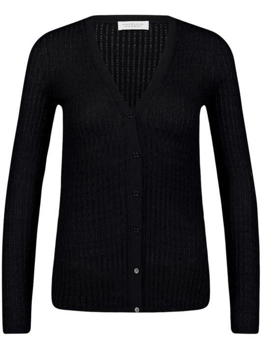 Emma Pointelle V-Neck Cardigan