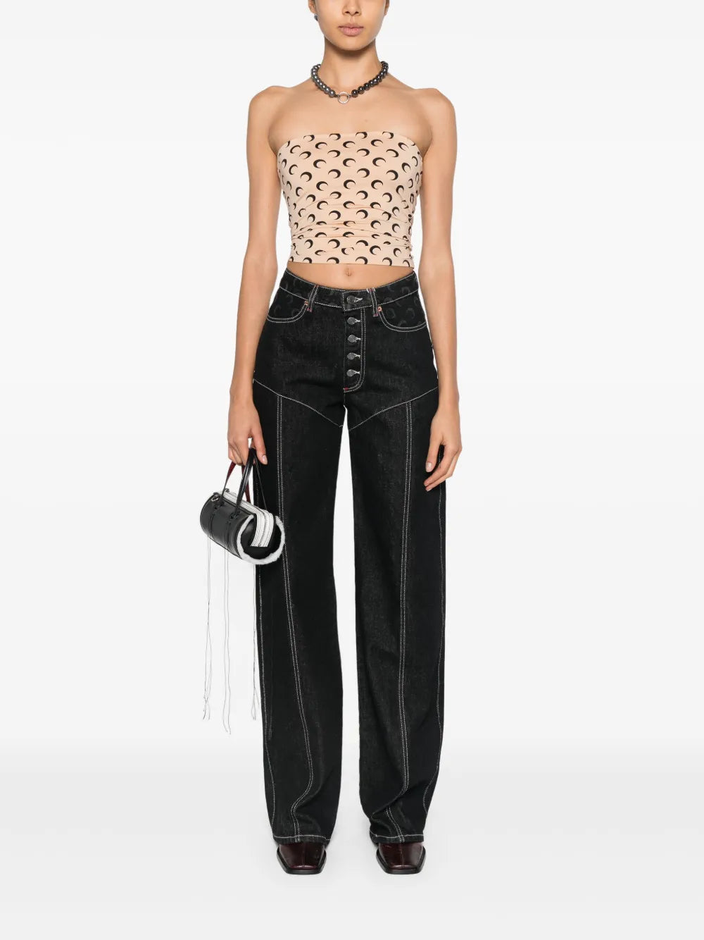 Moon Laser Flared Jeans