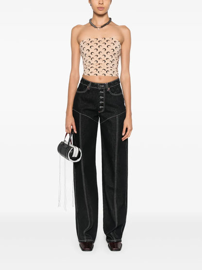 Moon Laser Flared Jeans