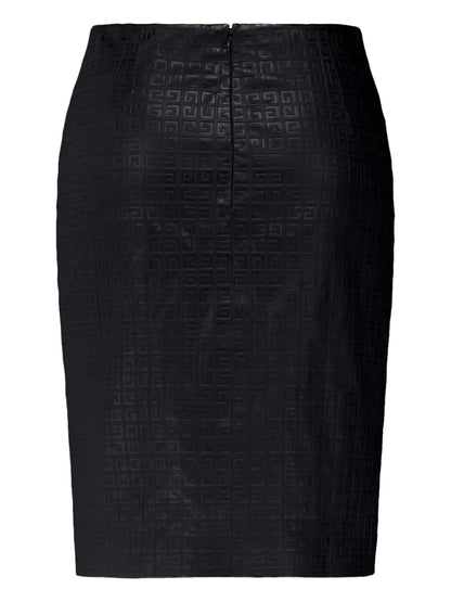 4G Leather Skirt
