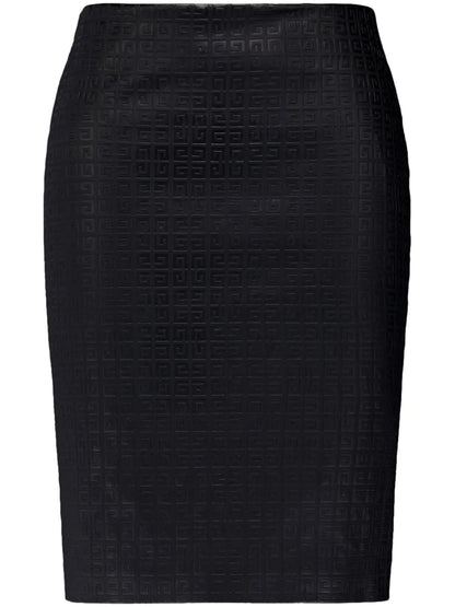 4G Leather Skirt