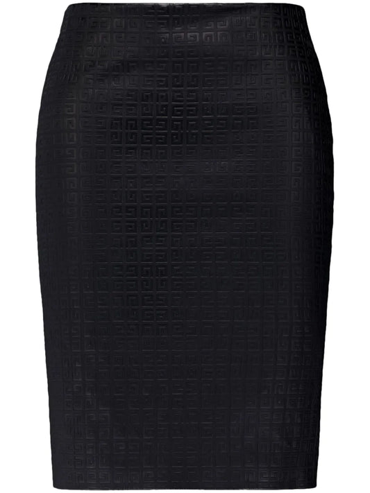 4G Leather Skirt