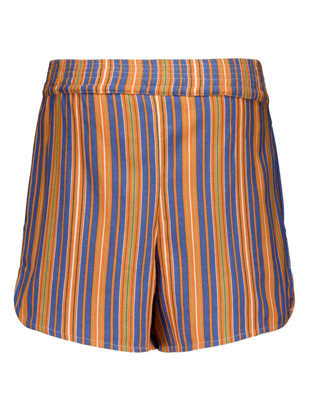 Striped Cotton Mini Shorts