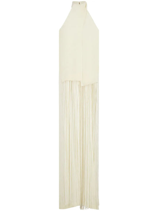 Cyrene Open-Back Halterneck Maxi Dress