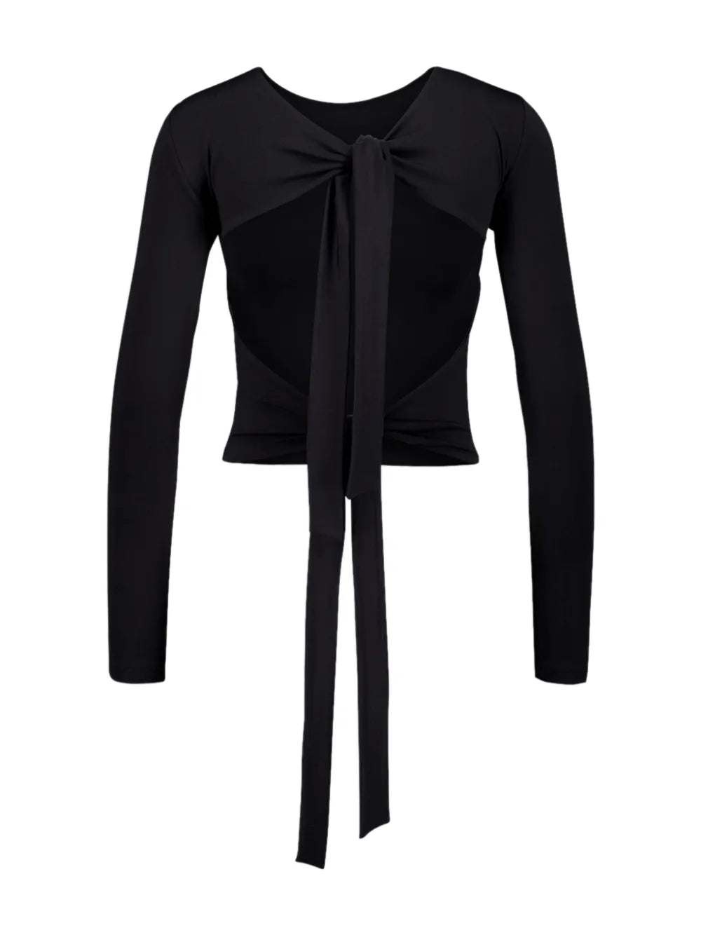 Knot-Detail Long-Sleeved Top
