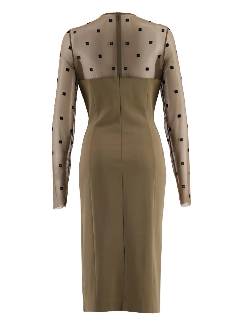 Logo-Jacquard Midi Dress