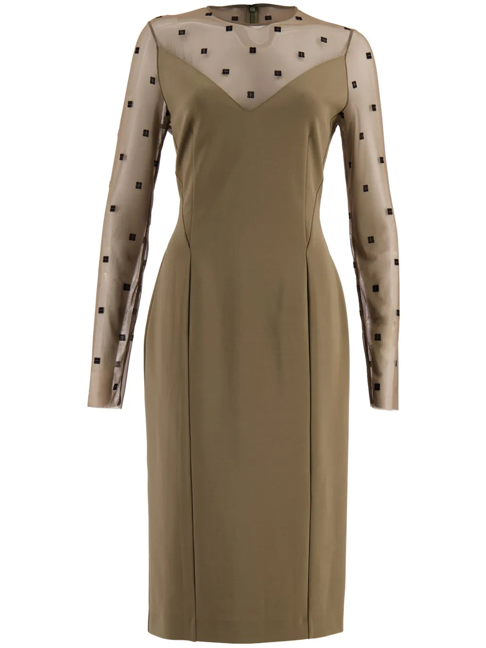 Logo-Jacquard Midi Dress