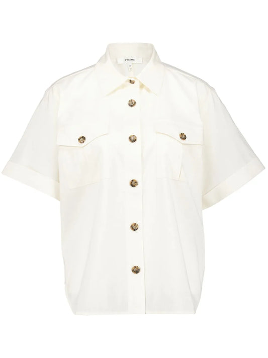 Patch-Pocket Cotton Shirt