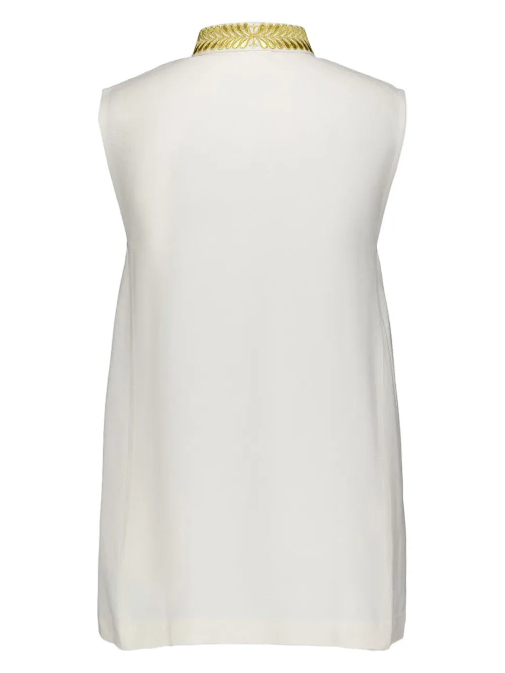 Embroidered Sleeveless Top