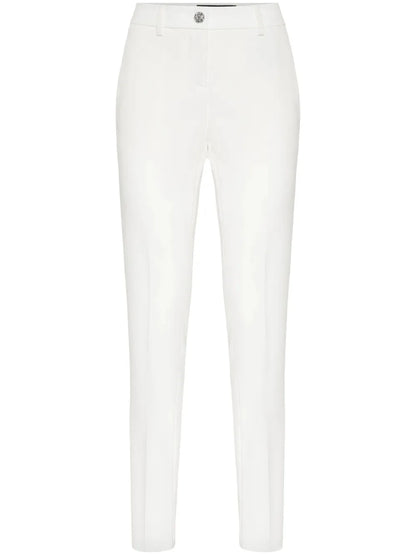 Mid-Rise Slim-Fit Trousers