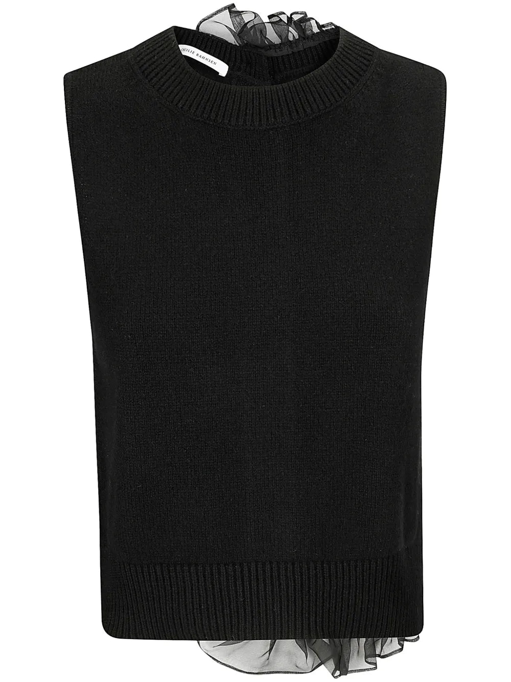 Ruffle-Detailing Vest