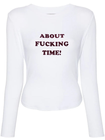 Slogan-Print T-Shirt