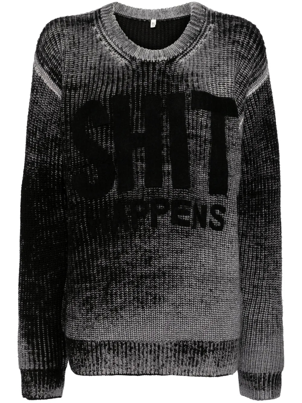 Reverse-Printed Wool Jumper