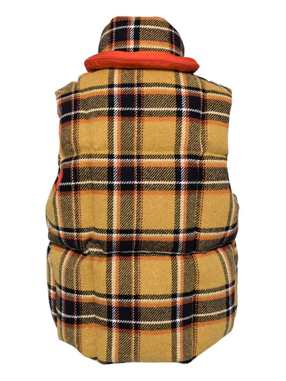 Checked Puffer Gilet