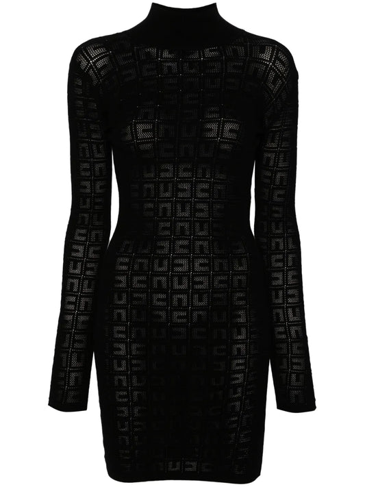 Logo-Jacquard Mini Dress