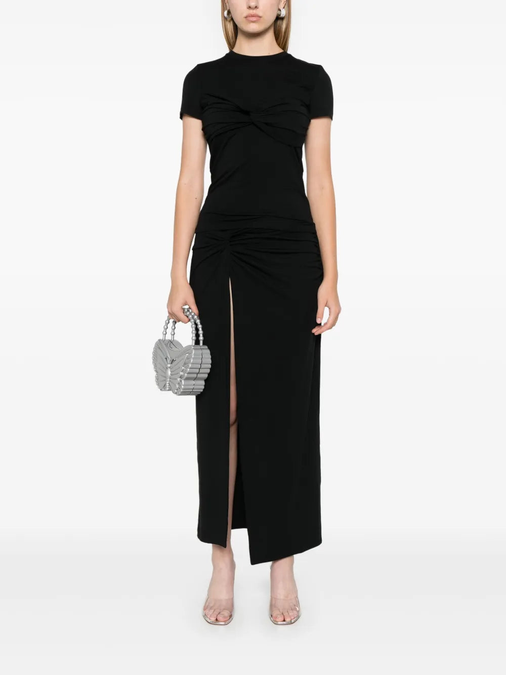 Twist-Detailed Maxi Skirt