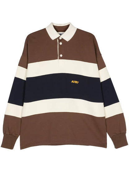 Striped Jersey Polo Shirt
